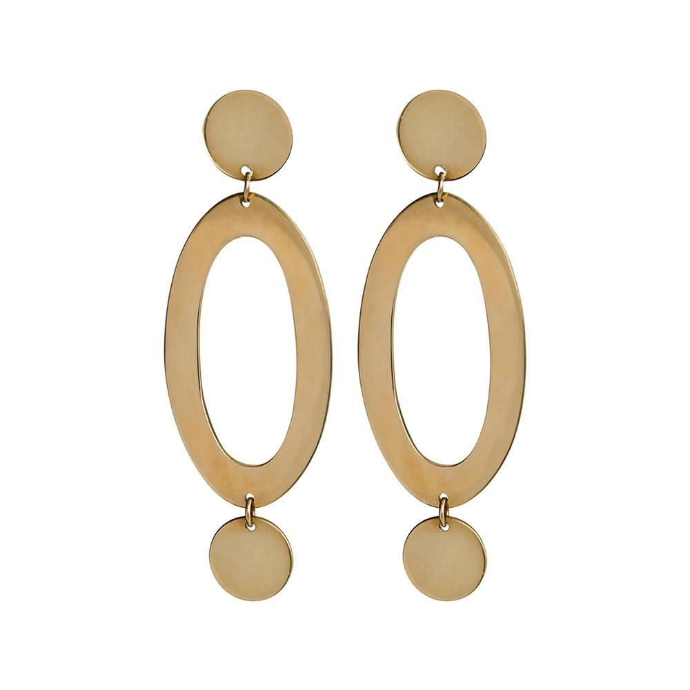 BRAND NEW Brass handmade earrings Marlo Statement Earrings